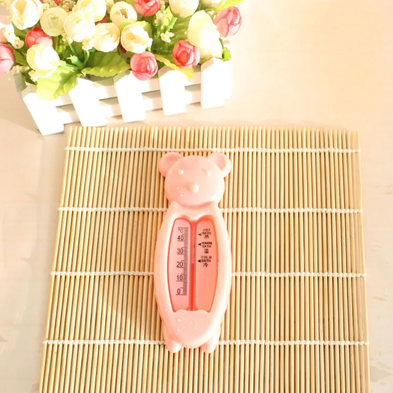 Pink Горячая 1 шт. цвета прекрасный медведь ванна для младенцев цифровой термометр Детская ванна температура тестер качества воды детская игрушка комната датчик воды - Цвет: Pink