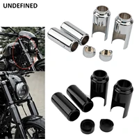 black chrome motorcycle front upper lower fork cover cnc aluminum protector for harley softail fxbr s breakout 107 114 18 2022