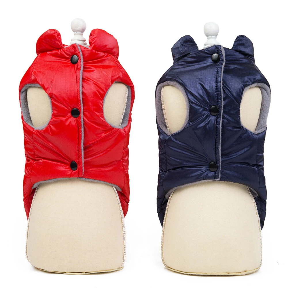 2019 зимние водонепроницаемые куртки для собак Мягкая теплая Модная собачья шлея