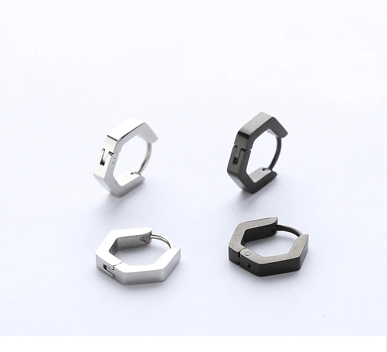 Серьги кольца Semitree из медицинской нержавеющей стали 316L креативные
