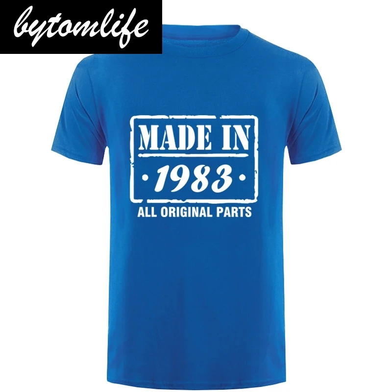 Мужская забавная футболка 35rd на день рождения сделанная в 1983 году | одежда