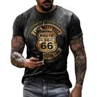 Мужская футболка с принтом граффити и коротким рукавом, удобная городская одежда с круглым вырезом, рубашка из полиэстера и 66 тканых подкладок, 2021