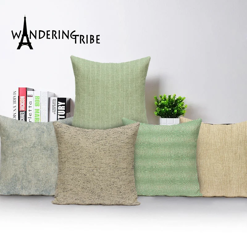 Наволочка для диванной подушки с геометрическим рисунком в скандинавском