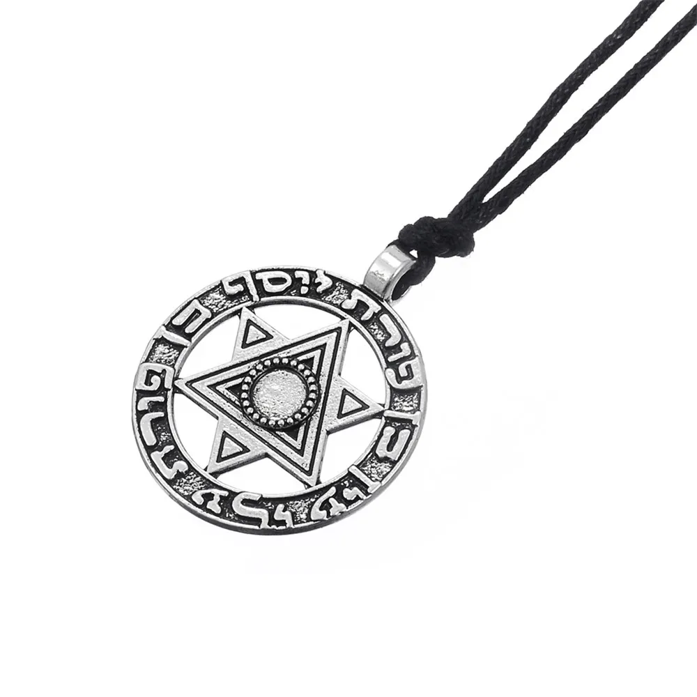 Винтажная круглая амулет подвеска LIKGREAT на иврите ювелирные изделия для мужчин и