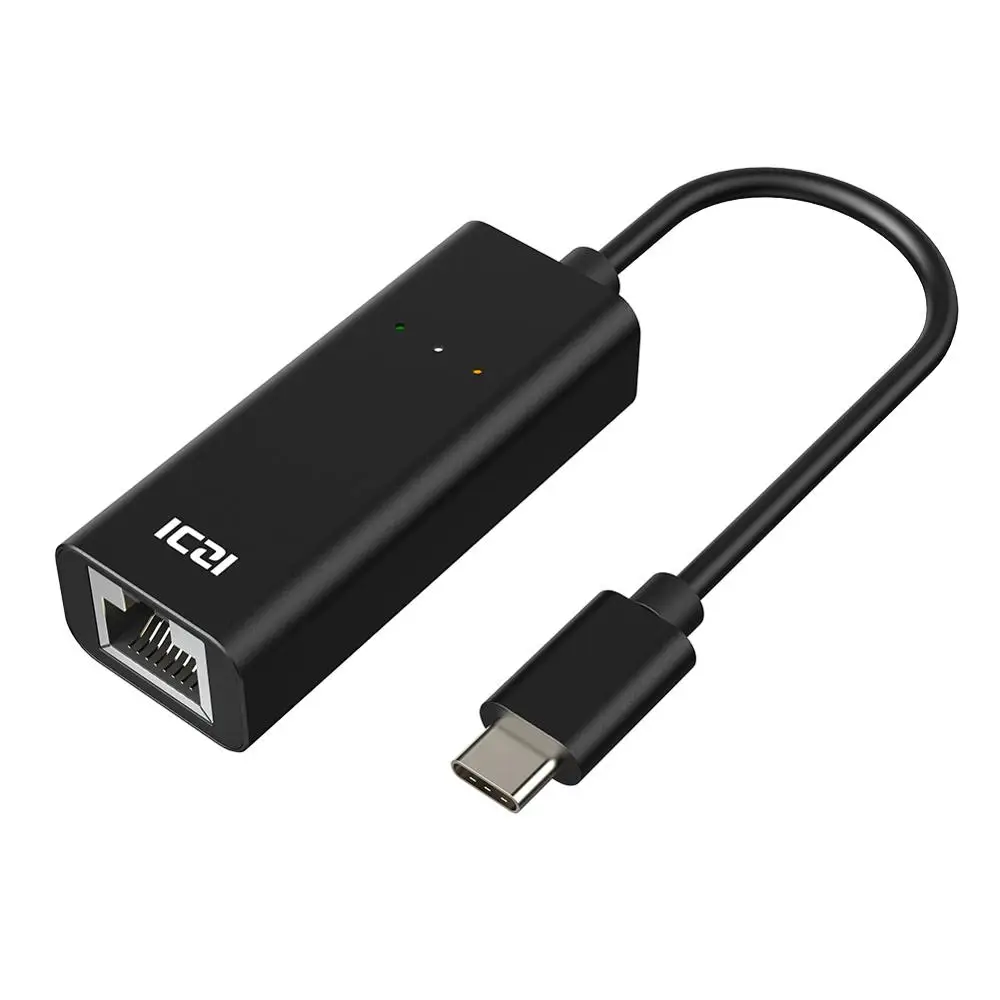 ICZI USB C to Gigabit Ethernet Adapter Type RJ45 LAN Converter for MacBook Pro Samsung Tab S4 Huawei Phone Laptop Accessory | Электроника