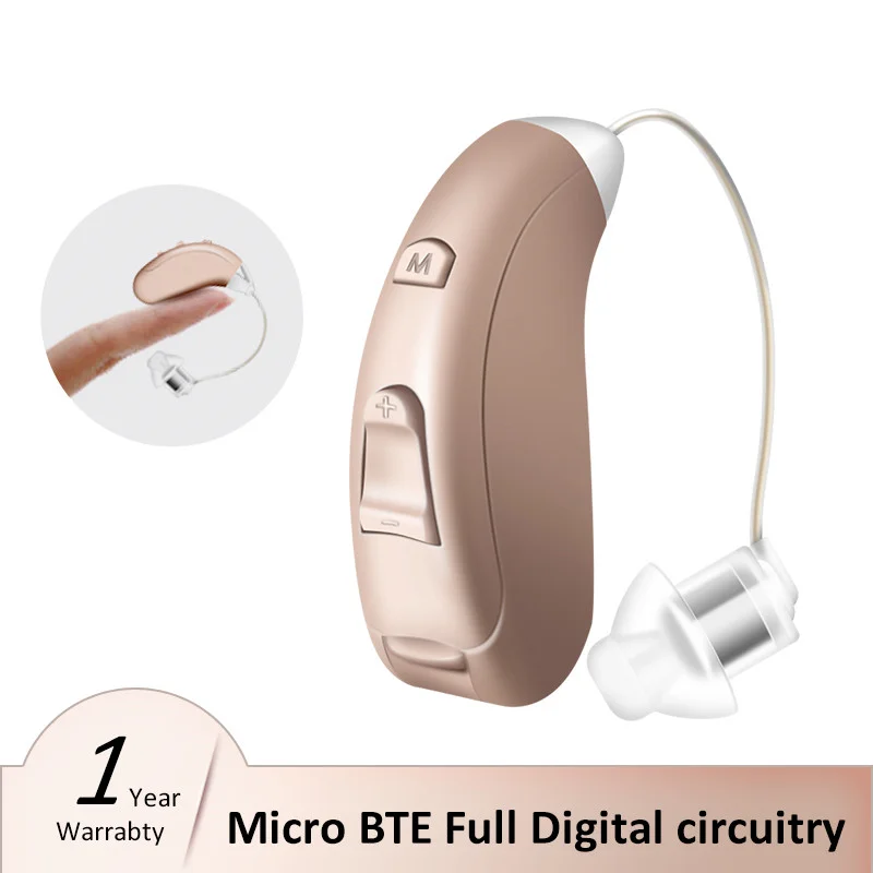 

Hearing Aid Digital Sound Amplifier for the Deaf BTE Ear Care Hearing Amplifier for Elderly Severe Hearing Loss audifonos