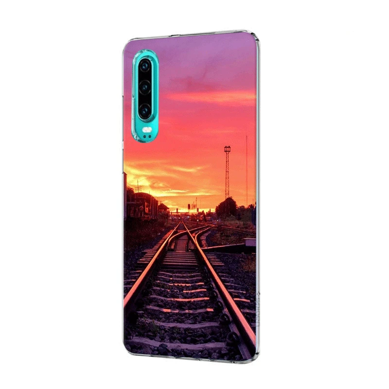 H7 Чехол для мобильного телефона huawei P30 P20 P10 P9 P8 P Sart Z Lite Pro, Жесткий Чехол для поезда - Цвет: H7