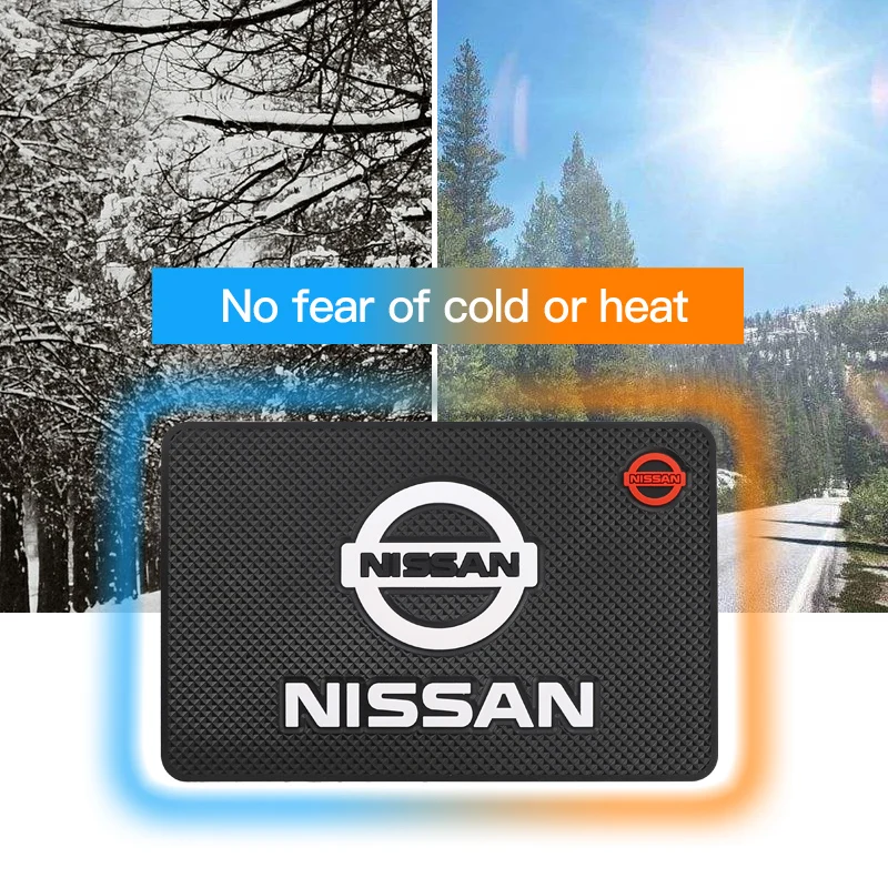 Силиконовый Противоскользящий коврик из ПВХ для Nissan Qashqai X-trail Tiida Skyline Navara Juke Sentra
