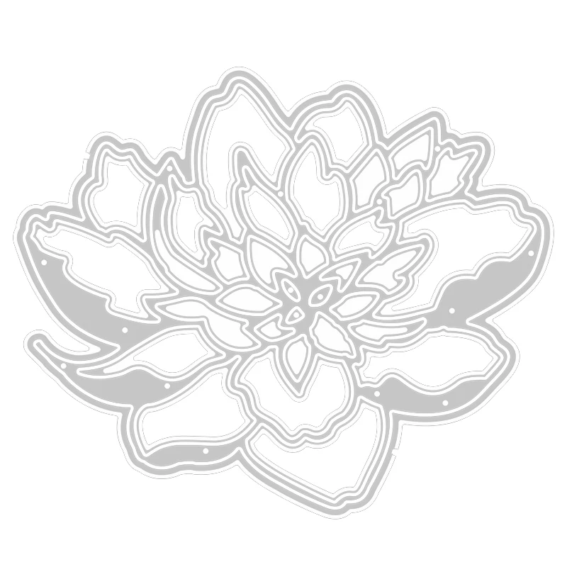 Новинка 2020 г. металлические пресс-формы с красивыми растениями и цветами для