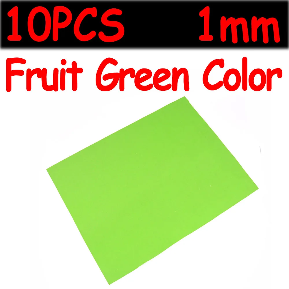 10PC 1mm Fruit Green Wifreo 10 шт. 24 см X 18 см тонкий брезент на палатку мягкая пена 1 мм муха связывание и материалы для рукоделия хопперы муравьи и жуки мухи Материалы корпуса - Цвет: 10PC 1mm Fruit Green