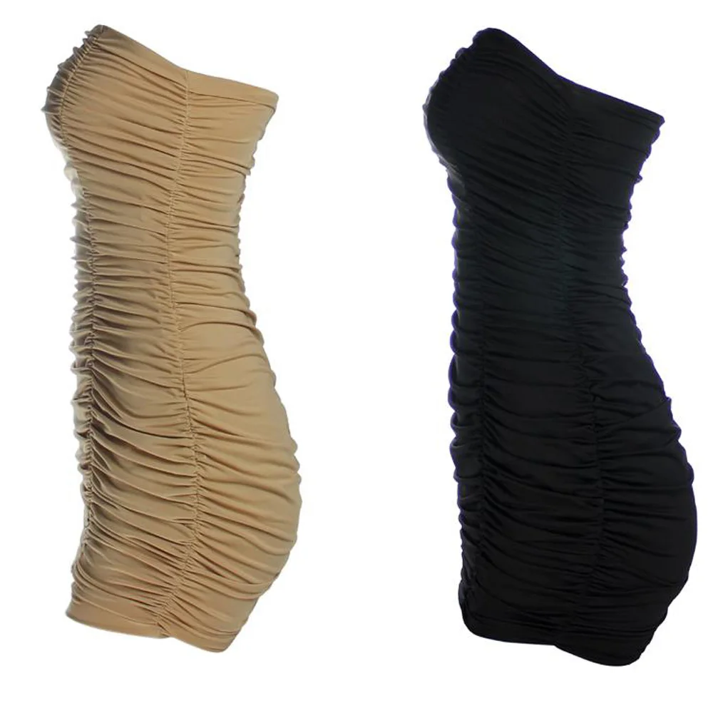 Женское пикантное облегающее мини-платье без бретелек модель 2021 года модное