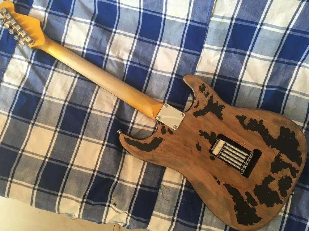 Левосторонняя электрогитара ручной работы relic guitar Ash body custom body старая аппаратная гитара