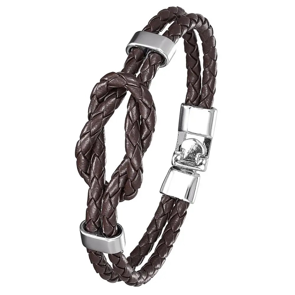 Кожаный браслет для выживания с высококачественными наручники из сплава пряжкой