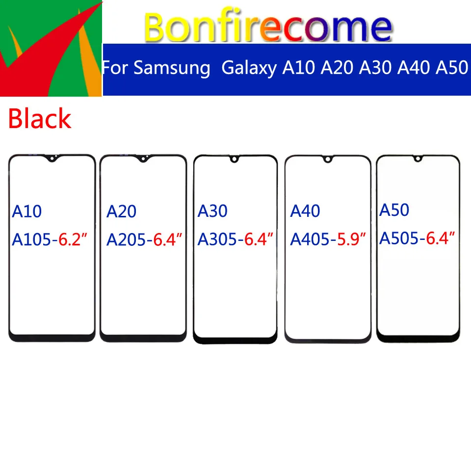 10 шт./партия для Galaxy A10 A20 A30 A40 A50 A105 A205 A305 A405 A505 сенсорный экран передняя внешняя