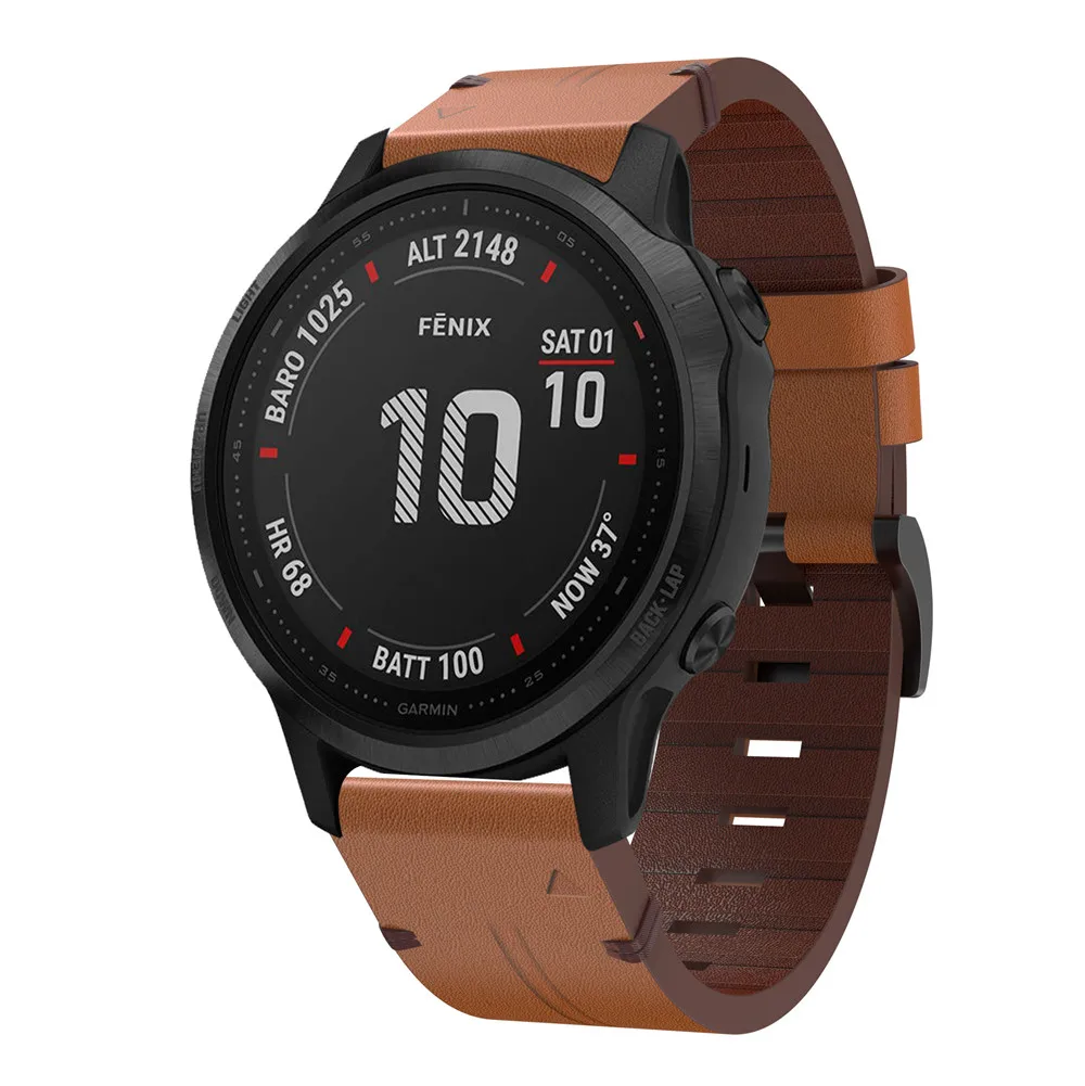 20 мм браслет для наручных gps часов Garmin Fenix 6S Quick Fit часы с ремешком из натуральной