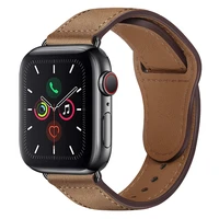 genuine leather strap for apple watch band 44 mm 40mm for iwatch 42mm 38mm bracelet for apple watch series 5 4 3 2 38 40 42 44mm