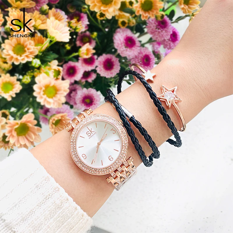 Часы Shengke женские кварцевые 2019 | Наручные часы