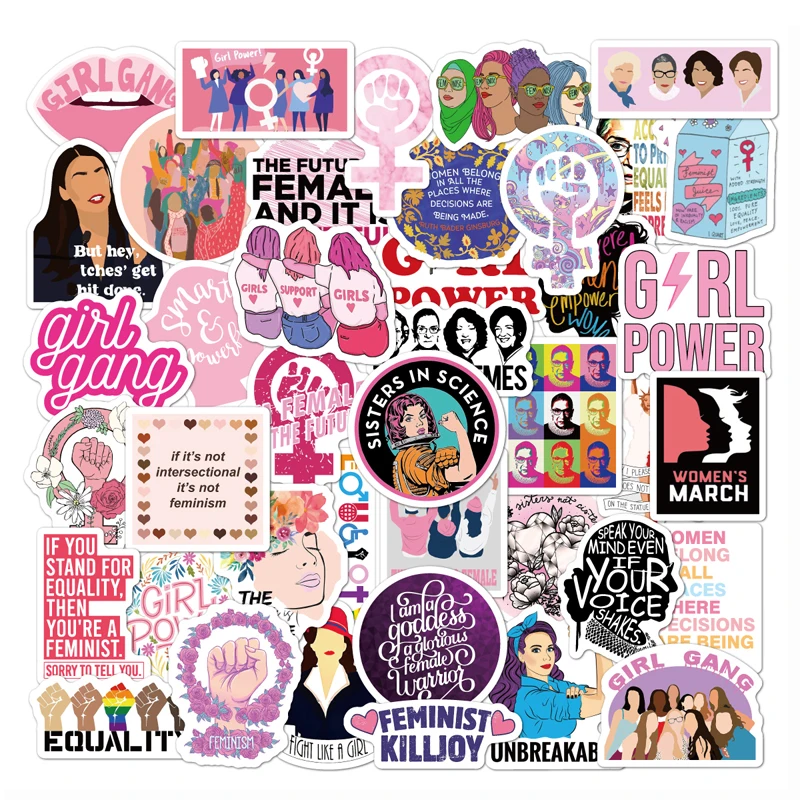 

10/30/50 шт., Вдохновляющие наклейки граффити для женщин