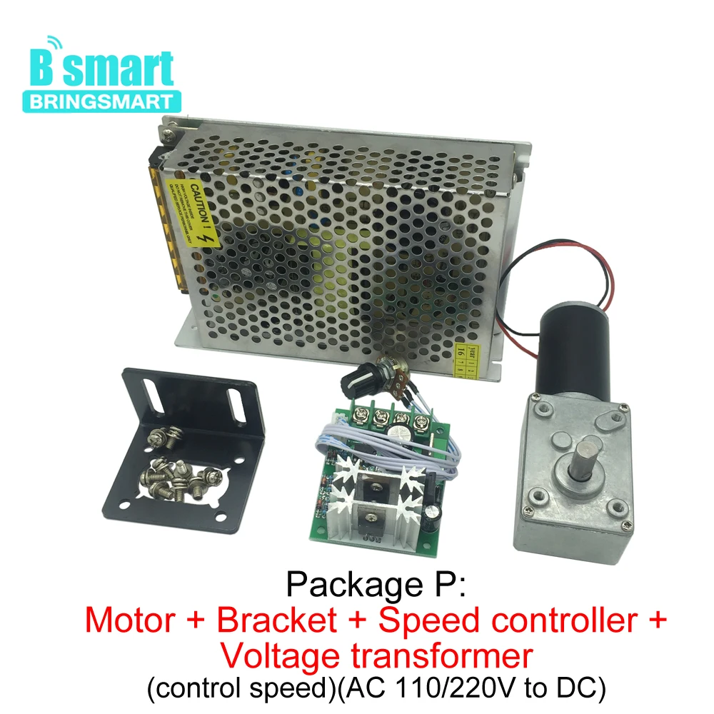 BringSmart A58SW31ZY 12V 27 об/мин червячный мотор-редуктор 60kg. См высокий крутящий момент D вал 12 вольтового источника электропитания постоянного тока с поворотным столом двери с встроенной функцией спуска затвора