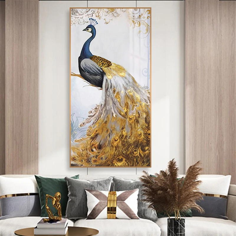

RELIABLI ART Canvas Painting Peacock Animal Pictures For Home Wall Art For Living Room Decoration Posters And Prints No Frame