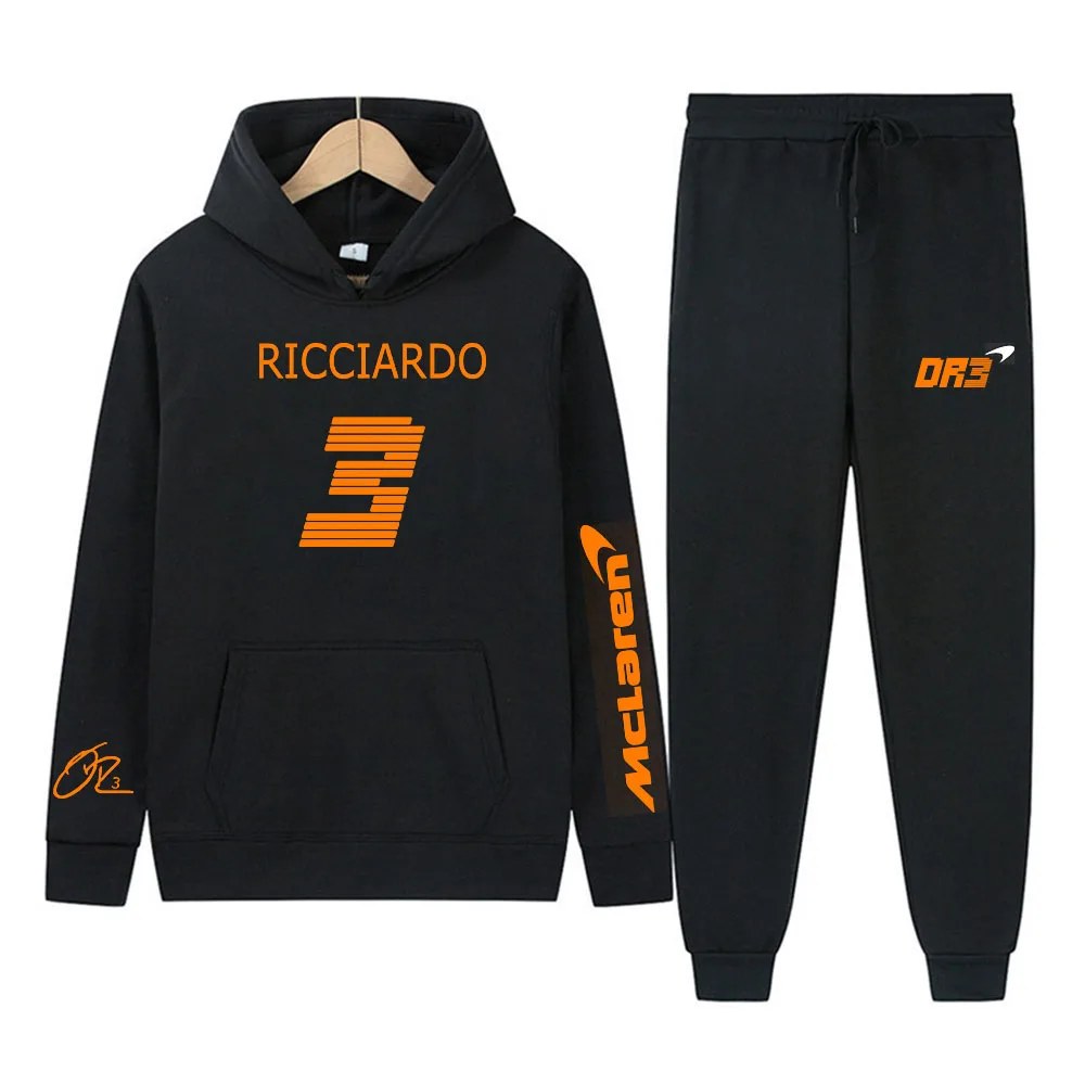 

2021 Fall Winter Formula One Driver Lando Norris F1 McLaren Racing Fan Hoodie Team Logo Men's/Women's Super Dalian Hoodie Set