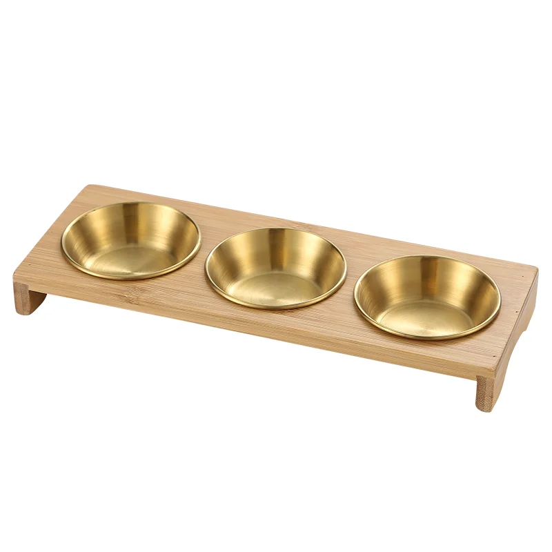 

Creative 304 Stainless Steel Seasoning Dish Korean Flavored Barbecue Hot Pot Dipping Dish Cold Dish Divided Grid Dish