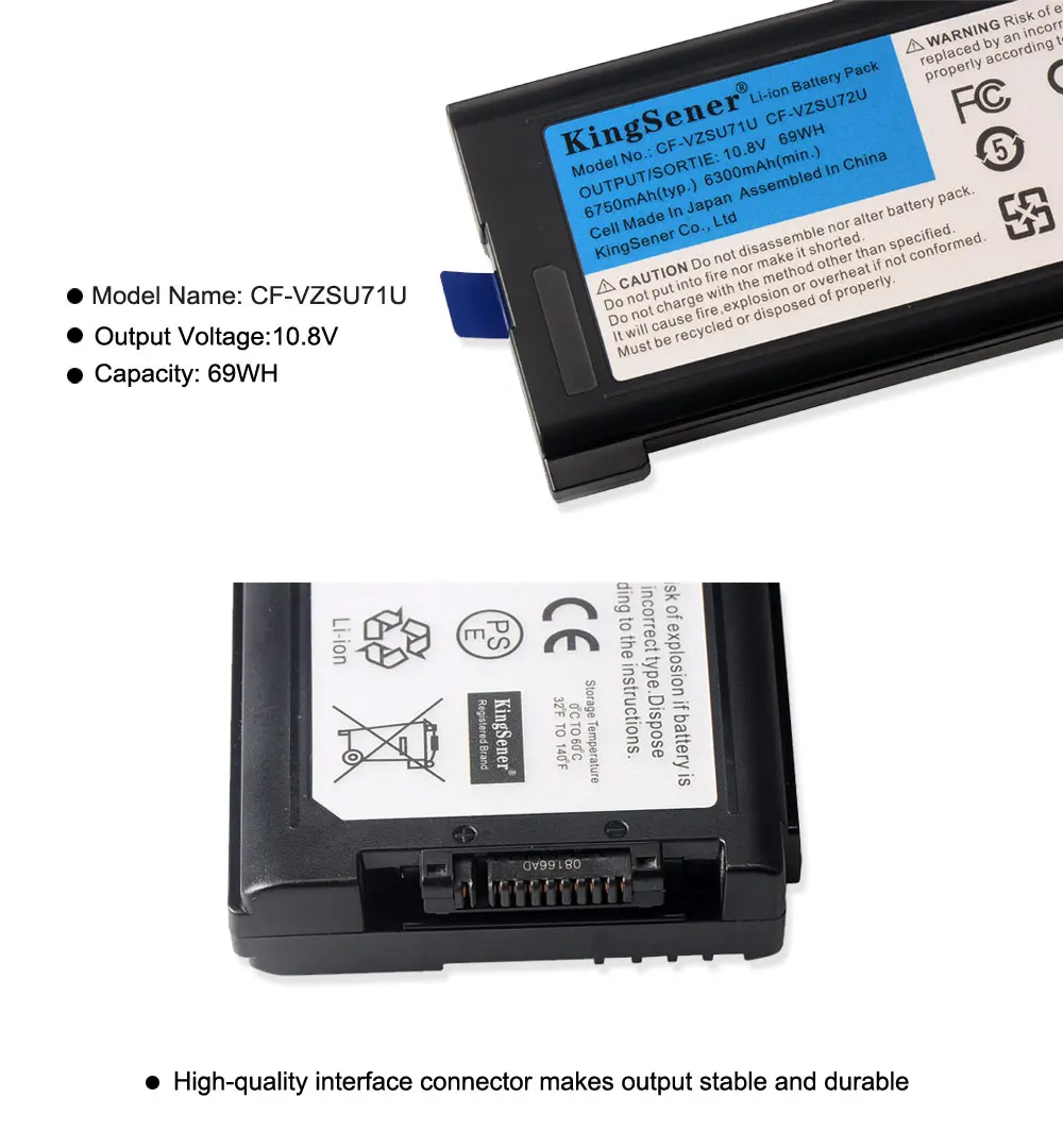KingSener 10 8 В 6750 мАч телефон для ноутбука Panasonic телефона|toughbook batteries|batterie 8v6 cell battery |