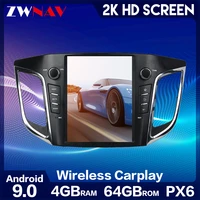 4g64g android 9 0 car dvd player for hyundai creta ix25 2015 2017 car radio gps navigation wifi rds ips multimedia player 2din