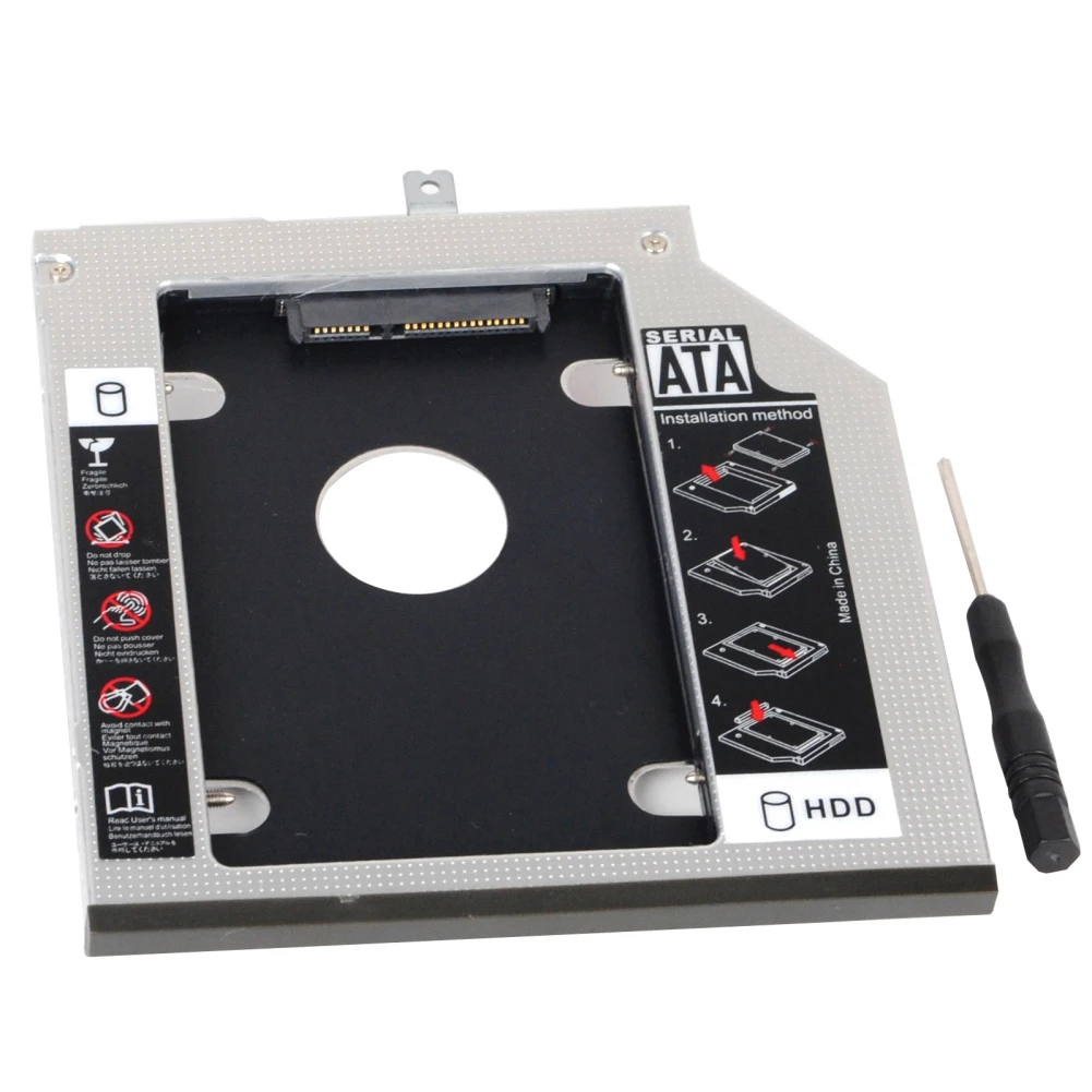 Новый 2 5 дюймовый й SSD HHD жесткий диск Caddy Tray кронштейн для Lenovo Thinkpad T440p T540 W540 Прямая