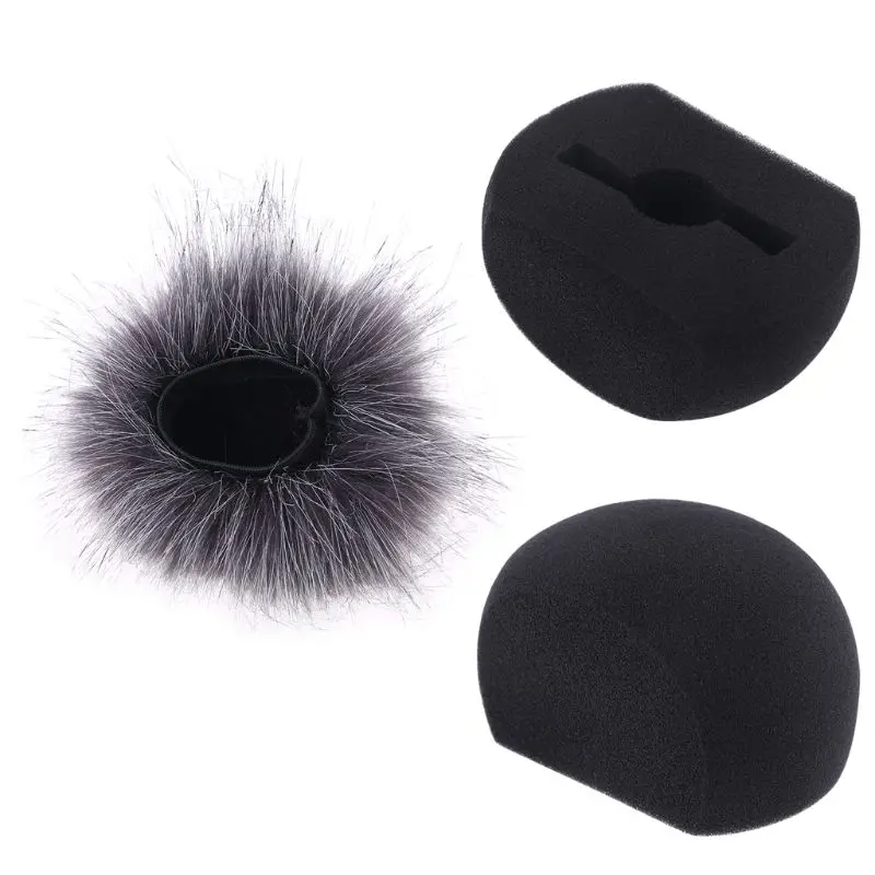 

Foam Mic Wind Cover Furry Windscreen Muff for ZOOM H5 H6 Recorder Microphone 203A