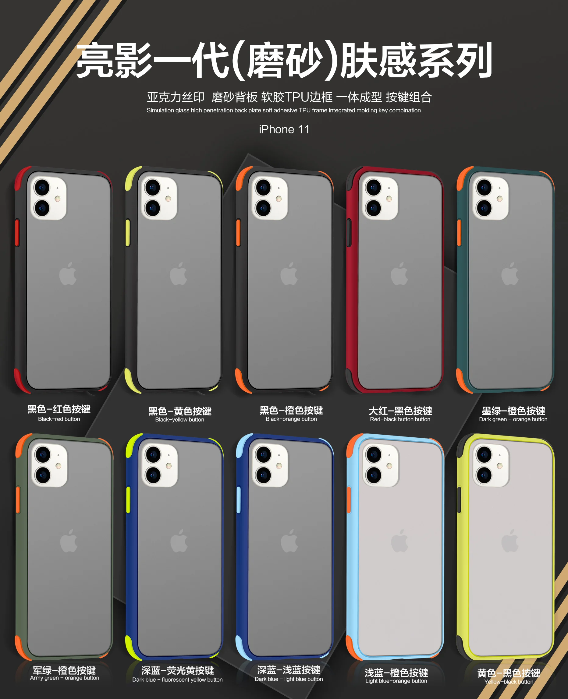 

Anti-knock Armor First Phone Case For iPhone 11 8 7 Plus Cover X XS Max XR 11 PRO Max Matte Hard Phone Cases Protective Cover