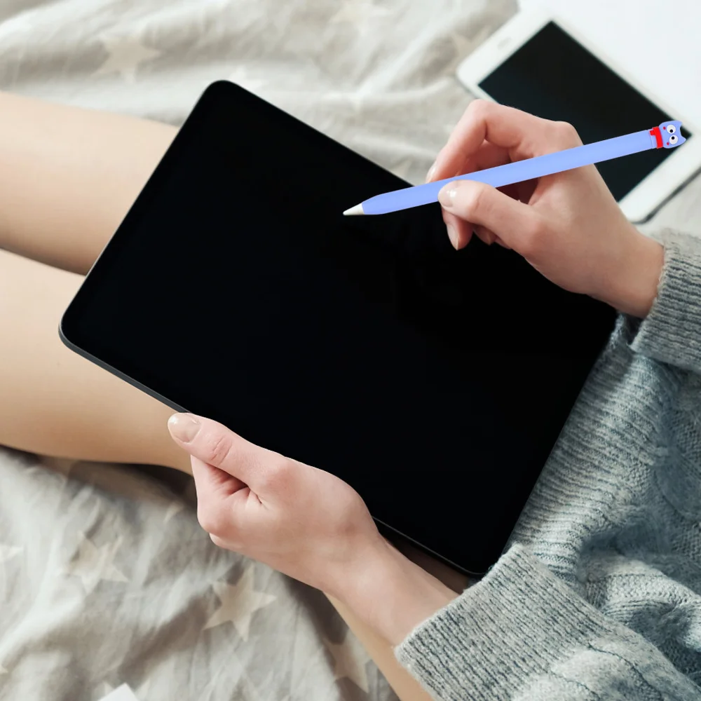 

Stylus Protective Sleeve Silicone Cartoon Cover Compatible for Apple Pencil 1