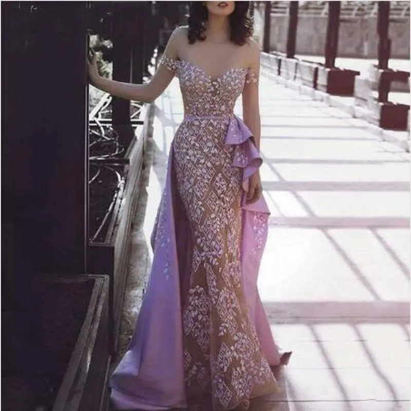 Prom Gowns Floral Backless Formal Party Dress Customized Vestido De Festa Longo robe de soiree abiye Evening Gown Off Shoulder | Женская