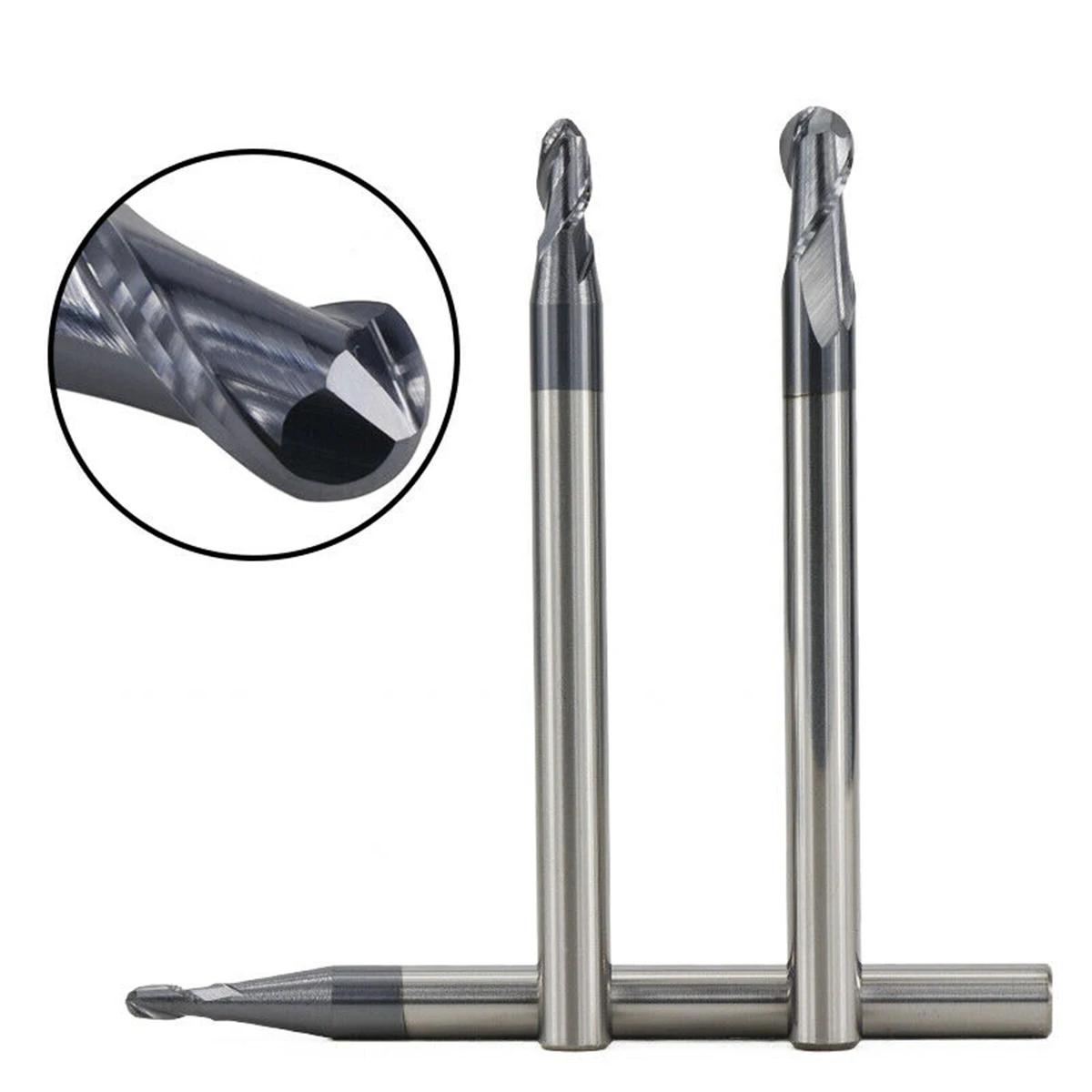 

7pcs Ball Nose End Mill R0.5-R4.0 CNC Router Bit Carbide Milling Cutter Metalworking Equipment Cutting Wood Plastic R2.5 R3.0