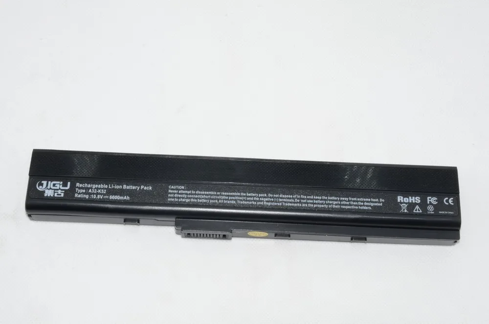 JIGU Аккумулятор для ноутбука ASUS K52 K52J K52JB K52JC K52JE K52JK K52JR K52N K52D K52DE K52DR K52F K62 K62F K62J K62JR N82