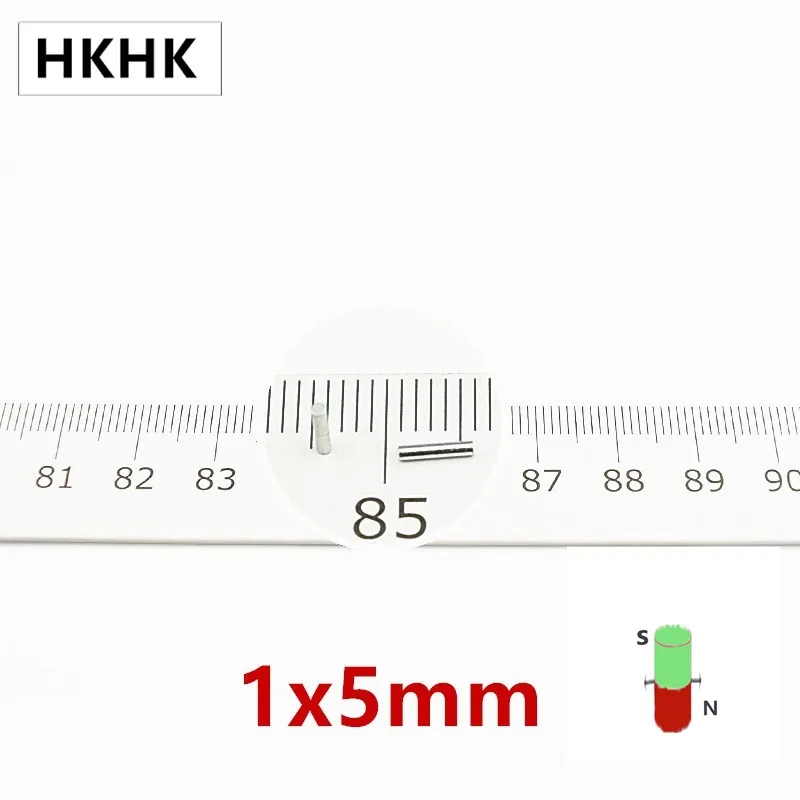 HKHK 500 шт. мини магнит 1x5 мм Мини фотомагнит 1 Сильный магнитный стандарт