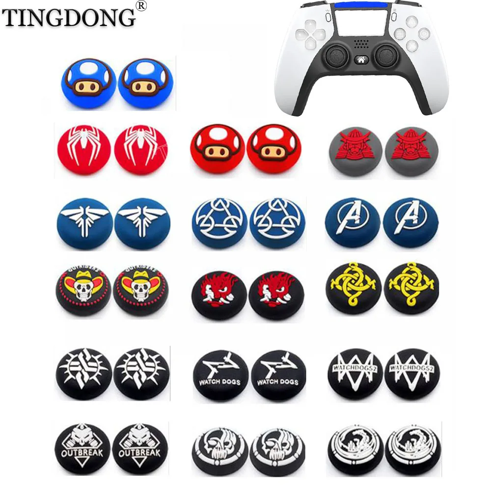 

For PS5 Thumb Grip Caps XBOXONE Playstation5 NS Switch Pro Controller Joystick Cap Silicone Rubber Individual Thumb Grip Caps