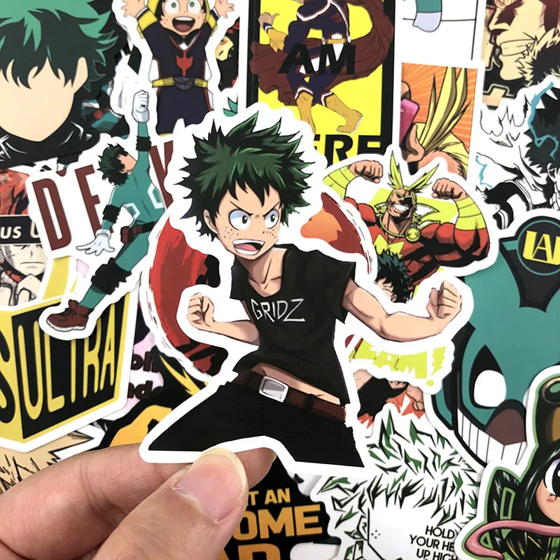 50-100Pcs/Pack My Hero Academia Graffiti Stickers Anime Stickers For Motorcycle Luggage Laptop Bicycle Skateboard Pegatinas
