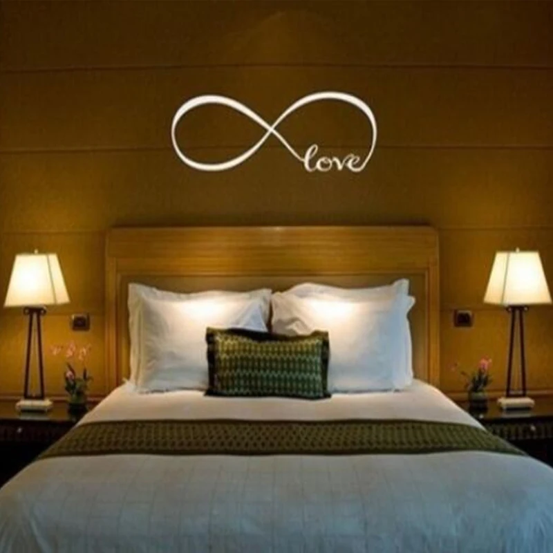 Love Infinity Wall Decal Removable Sticker Symbol Art Decor Mural Quote Words | Дом и сад
