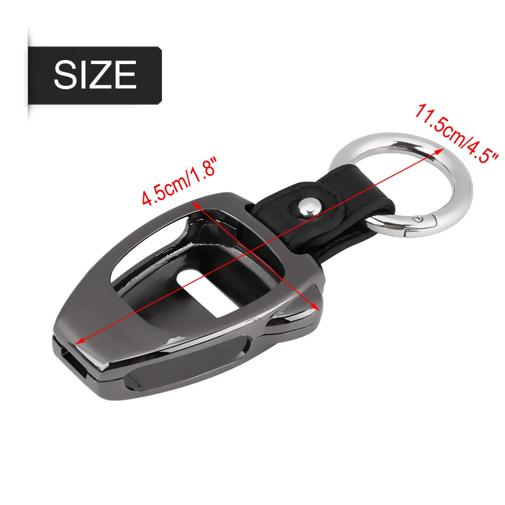 

Car Key Case Cover Shell Holder Auto Keychain Vehicle Accessories Suitable For Jeep Wrangler 08-17 Compass 08-15 Patriot 11-15