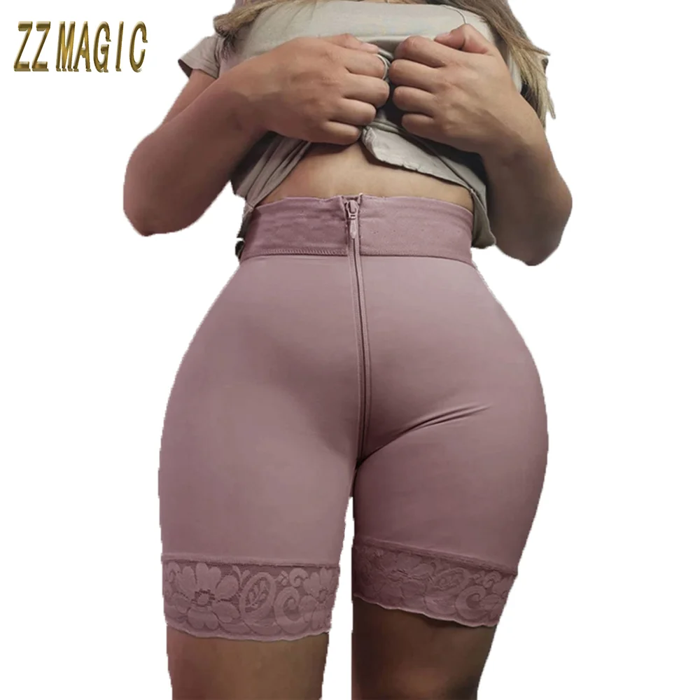 Butt Lifter Shaper High Waist Zipper Adjustable Slimming Fajas Lace Push Up Body  Sudation Skims Kim Kardashian Faja