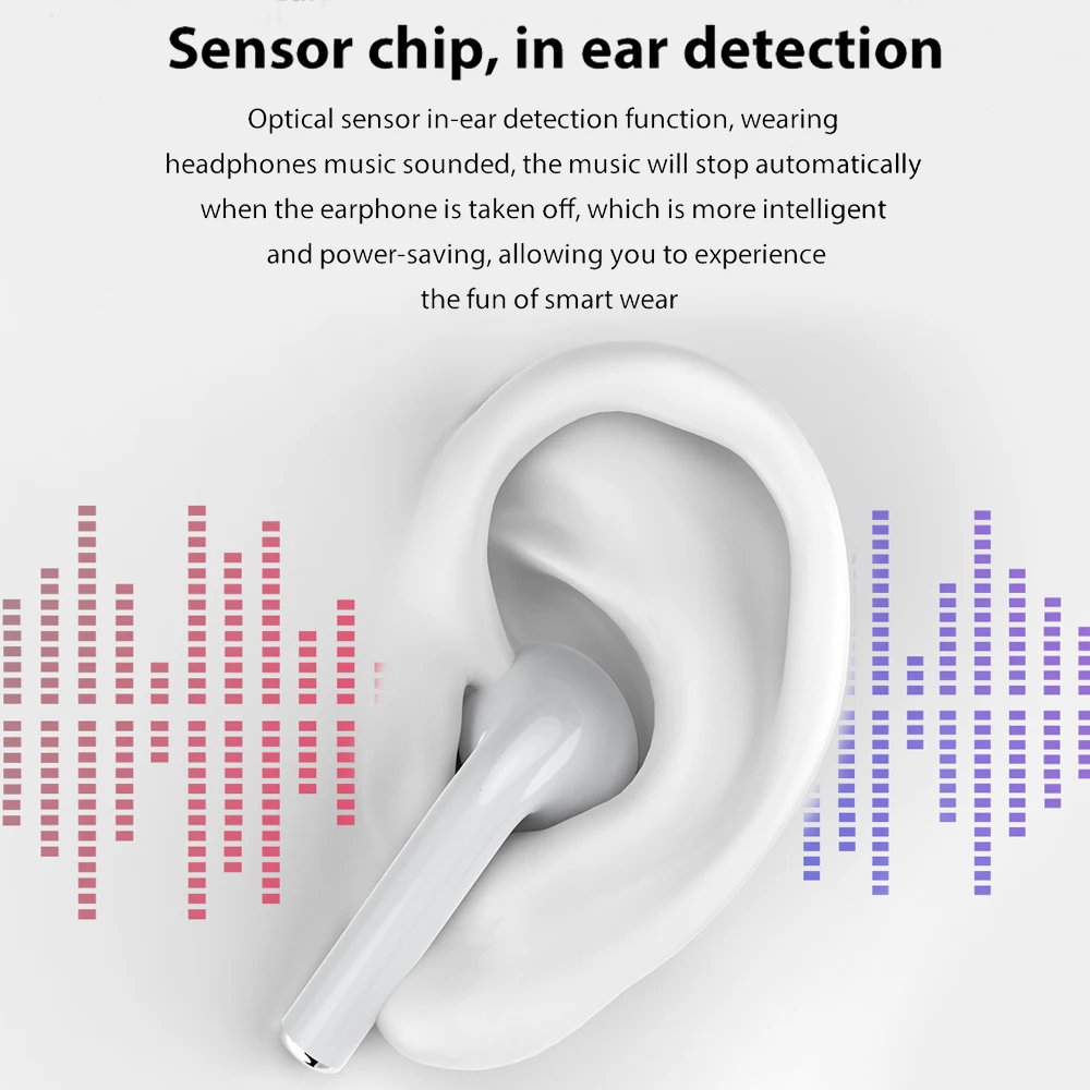 Новые беспроводные наушники умные часы мужские и женские пульсометр спортивные