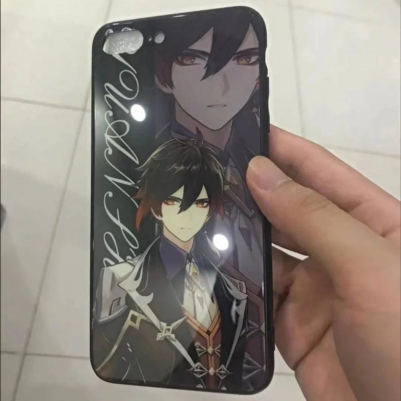 Genshin Impact Anime Zhongli Frosted Case For Xiaomi Redmi Note 9T 9S 9 8 K40 Pro 8T 8A 9A 9C 7 7A 6 6A Black Shell Cover Coque |