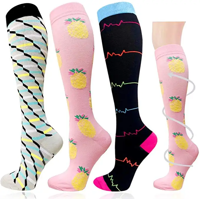 

Compression Socks Anti Fatigue Breathable Travel Activities Fit For Nurses Shin Splints Flight Professional For Travel Men Socks