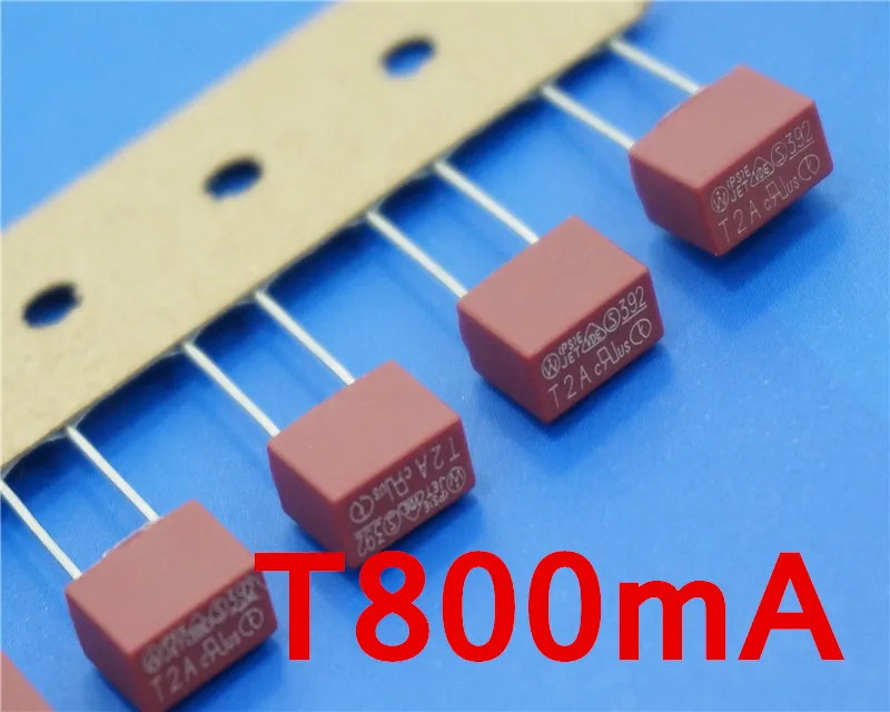 (1000 шт./лот) T800mA 250V TE5 медленный выдувной миниатюрный предохранитель UL VDE RoHS 800mA
