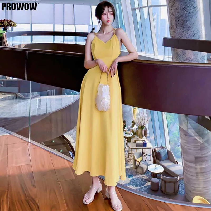 

2021 Sexy Summer Party Holiday Dresses Vintage Elegant Women Wear Dark Halter High Waist Dress Korean Fashion Slim Dress