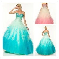 puffy prom ball gown luxury ruffled organza beaded off the shoulder vestido de festa evening long mother of the bride dresses