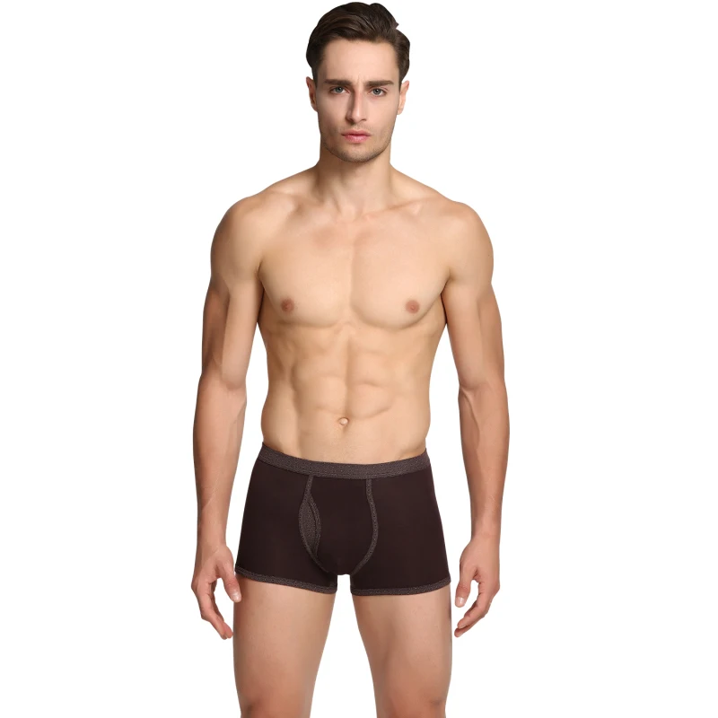 Для мужчин боксеры Шорты боксерские Модальные трусы Ice Silk стрейч трусики дышащие