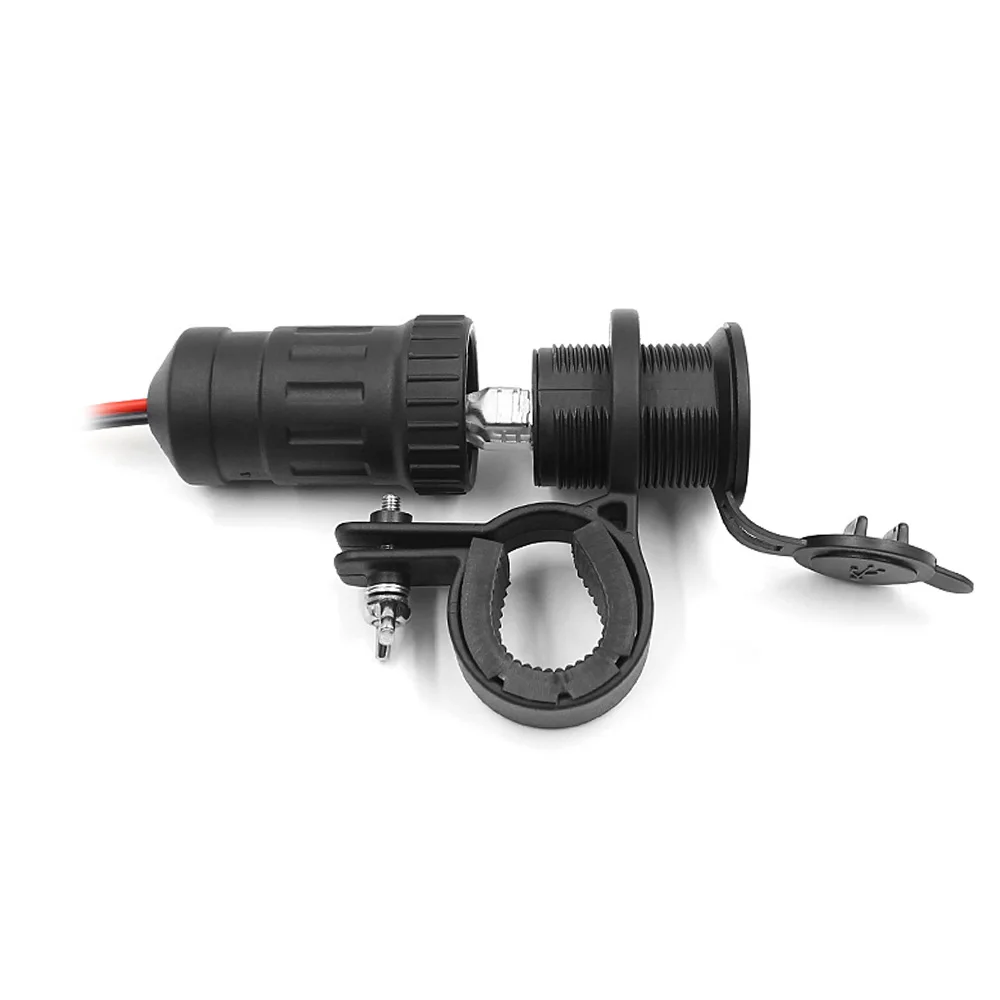 12V / 24V мотоцикл руль двойной USB телефон зарядное устройство адаптер для