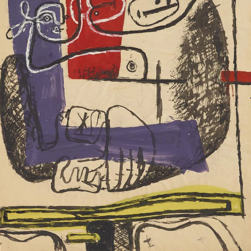 Винтажный художественный постер Le Corbusier с художественным принтом на холсте